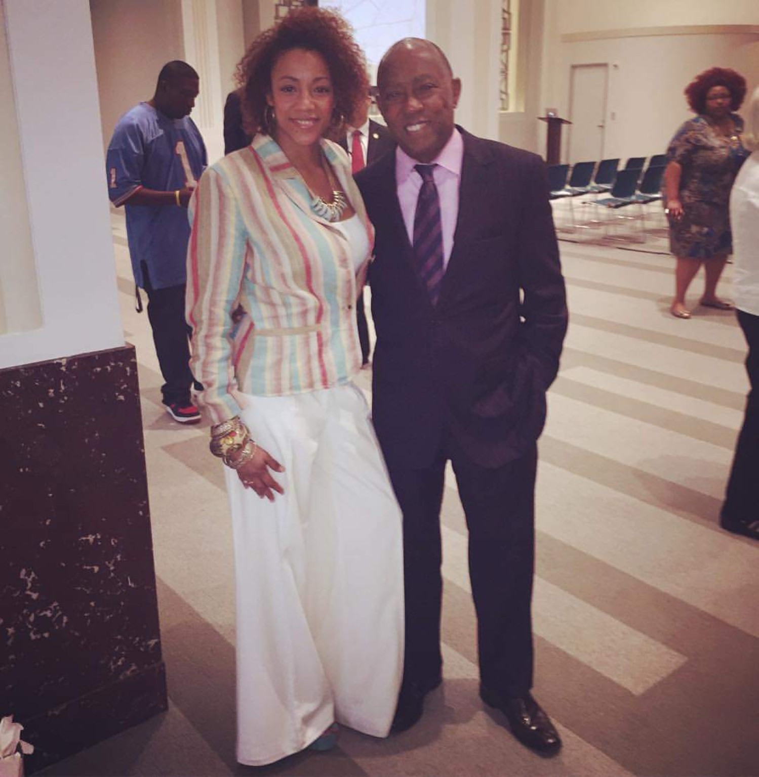 Mia Stokes with former Houston Mayor Sylvester Turner